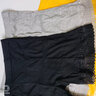 百吉祥口袋安全裤防走光薄款大码胖mm200斤夏保险裤打底裤女内裤短裤 灰色+黑色 XL 【120-140斤】 实拍图