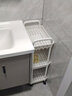 悦莱居小推车置物架厨房落地卧室多层婴儿零食移动浴室卫生间收纳储物架 三层白:【ABS材质】带礼包 实拍图