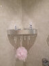帝瑪（DIMA）浴室置三角物架免打孔卫生间壁挂太空铝厕所淋浴房收纳架黑色 30cm单层四方篮-带杆 晒单实拍图