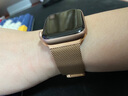 卡伦顿 苹果手表表带apple watch s9表带iwatch s10 se 8钨钢表链不锈钢磁吸Ultra2腕带男女款 米兰尼斯【琥珀金】钨钢原装定制 苹果手表42/44/45mm表盘适用 实拍图