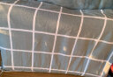 南极人NanJiren 三件套 全棉简约单人学生宿舍床上用品纯棉被套床单枕套 1.2米床 150x200cm 格调 实拍图