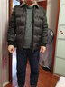 罗蒙【纯羊毛领】鸭绒羽绒服男士冬季翻领短款爸爸保暖工装羽绒外套男 实拍图