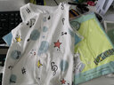 小素材婴儿马甲儿童春秋男童背心护肚薄款纯棉幼儿女宝宝小马夹婴幼儿 波波小猫马甲蓝 90码（1岁半-3岁） 实拍图
