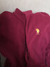 U.S. POLO ASSN.马甲男抓绒摇粒绒春秋立领无袖背心男装外套酒红3XL 实拍图