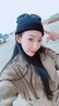 目丸网红时尚暗黑系堆堆帽子女毛线帽潮韩棉帽百搭冷帽月子针织帽秋冬 黑色 双面针织 55-60cm(有弹力) 实拍图