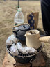 TANXIANZHE探险者围炉煮茶套装茶壶煮茶器具全套室内户外烧烤炉煮茶炉碳烤炉 精致28CM特大单炉子+烤网送炭夹 实拍图