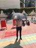 豫勤 豫勤雨伞定制雨伞印logo广告伞印刷印字定做自动雨伞直杆礼品伞 款式四【27寸全纤维伞架黑胶布】 实拍图