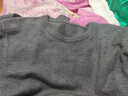 MARKLESS毛衣男士秋冬季保暖圆领针织衫休闲内搭套头打底衫0710烟灰色XXL 实拍图