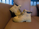D.KED踢不烂大黄靴冬季马丁靴男鞋高帮工装靴男士加绒保暖加厚男女棉鞋 棕色（加绒款） 40 实拍图