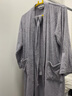 欣美舒日式睡袍秋冬季男士浴袍酒店成人长款纯棉毛巾浴衣加厚吸水速干 高雅灰色/纯棉材质/吸水速干 XL (加肥加大 衣长125cm) 实拍图