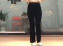 索帕菲（SUPAFE） 索帕菲舞蹈裤古典舞成人长裤练功裤女黑色直筒形体训练裤子修身瑜伽裤成人瑜伽服 黑色长裤（松紧裤腰） M 实拍图
