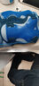 酷秀 儿童护具加厚旱冰鞋溜冰鞋滑冰轮滑滑板护具轮滑头盔护膝六件套装 蓝色护具（全粘魔术贴胖瘦均可） 儿童M码/6-12岁/40-70斤 实拍图