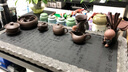 茶锦记乌金石茶盘茶具套装功夫茶具盘茶盘石家用简约茶托茶台 四书五经 80*40*3单茶盘（单茶盘）心经版 实拍图