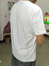 风尚锦绣纯棉短袖t恤男夏季青年汗衫男士纯色半袖圆领夏天宽松休闲短上衣 黑色+白色 2XL -建议140斤-155斤 实拍图