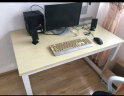爱儿舒（LOVSSU）办公家具职员办公桌椅组合屏风卡座现代简约工位多人培训电脑桌子 单人位（不含椅柜） 浅胡桃配白架 实拍图