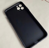 新爵 苹果11手机壳玻璃iphone11pro max镜面镜头全包液态水彩新款男女防摔超薄个性硅胶软 亮黑色【镜头全包】 苹果11 -6.1英寸 实拍图