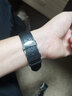 BYIA【销量1万+】表带真皮手表带男款牛皮适用原装卡西欧DW浪琴天梭华为手表表带GT4 gt6皮表链gt5软皮 双按蝴蝶扣 + 黑色黑线 22mm 实拍图