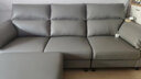 芝华仕（CHEERS）宜居布沙发现代简约科技布艺带妃位中大户型客厅家用芝华士6301 浅灰色生态云皮2.47m三人位+脚踏 年前发货（地址详询客服） 实拍图