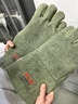 荣之拓 500度耐高温手套防烫防火工业隔热手套1000°阻燃防高温手套五指加厚耐磨手套烤箱手套 劳保 RZT-S537 500度芳纶碳纤维混纺 实拍图