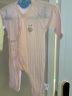 贝瑞加（Babyprints）婴儿连体衣2件装新生儿四季内衣纯棉哈衣轻薄宝宝衣服 粉黄52 实拍图