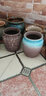 仟尚亿老庄陶瓷花盆高盆法师老桩肉肉创意复古个性室内粗陶多肉植物花盆 GJ流釉多彩老桩组合4个 中等 实拍图
