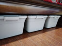 百露 塑料有盖大号床底收纳箱床下装衣服被子整理箱玩具衣物储物箱 小号白色高款2个装(77*38.5*27cm) 实拍图