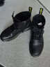 百丽（Belle）复古粗跟马丁靴男休闲工装风机车短靴加绒92267DD0 黑色(8孔)-92427 38 (240mm) 实拍图