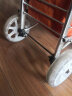 夏力布袋买菜车轮子购物车手拉车小拉杆车轮拖车轱辘通用配件橡胶发泡 大号双轴承轮直径17厘米一对 实拍图