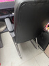 双木马 加厚可躺老板椅电脑椅家用办公椅子麻将椅会议椅靠背椅弓形座椅 皮艺-黑色 升级可躺款（带搁脚+无腰枕） 实拍图