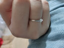 周六福钻戒女求婚至简结婚K金钻石戒指KGDB021047 约10分 13号圈  实拍图