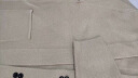 袋鼠 针织衫男开衫V领纯色毛衣披肩外套时尚休闲修身衣服男装大码 驼色 XL/175/115 晒单实拍图