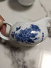 陶瓷功夫茶具套装家用白瓷泡茶器办公室会客青花茶壶盖碗茶杯整套冲茶器 12头功夫茶具【兰牡丹】 实拍图