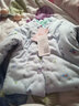 豆苗儿宝宝衣服冬季加厚棉衣婴儿衣服纯棉花手工棉袄内胆新生儿童幼儿一岁男女宝宝保暖棉服冬装 可爱蓝色（加厚款） 80码建议年龄6-12个月 实拍图