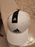 adidas 阿迪达斯帽子男潮流鸭舌帽跑步运动棒球帽女休闲透气棉帽网球帽 白色 FK0890 实拍图