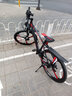 永久（FOREVER） 自行车男女大轮组铝合金山地车33级变速油碟刹一体轮式越野单车 26寸一体轮 黑红色 实拍图