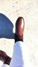 浅町秋冬新款切尔西靴方头短靴英伦毛线筒粗跟短筒靴针织弹力袜靴女 棕色-1728 39 晒单实拍图