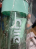 希乐 塑料运动水杯大容量学生夏季健身水壶成人吸管杯网红大肚杯双饮杯粉蓝 1500毫升 DS-058 实拍图