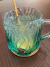 星巴克（Starbucks）薄荷绿浮雕款玻璃杯425ml咖啡杯高颜值桌面杯男女学生中秋节送礼 晒单实拍图
