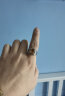 展缘S925银天然黄水晶男士戒指 9*11mm 时尚精致大颗粒黄晶 活口 晒单实拍图