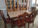 艾米河 欧式实木餐桌椅组合美式橡木雕花长餐桌大桌子吃饭桌子1.4/1.6米 1.3米木面长餐桌 实拍图