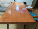 宜朝实木办公书桌电脑桌椅原木整板家用写字书画桌台式双人钢木桌书房 180*75*75cm桌面整板厚度7.5 实拍图