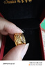 尤克达帝999金包银戒指男女 黄金戒指碎碎冰情侣对戒开口可调节指环送女友 七夕情人节礼物(情侣一对) 开口可调节 实拍图