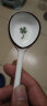 天南兄弟陶瓷勺子家用小汤勺长柄日式高颜值喝汤专用圆头盛汤舀粥调羹勺子 绿色叶子 1个装 实拍图