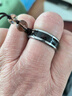 今舞 手机挂绳短款防摔指环扣中国风可拆卸钛钢智能温感戒指挂件挂饰 苹果华为小米ov男女款手机壳通用 银色 实拍图