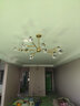 帕莎全铜轻奢吊灯后现代分子水晶灯客厅餐厅卧室简约灯饰北欧灯具套餐 餐吊12头 铜本色 3色光源 实拍图