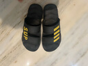 卡帝乐鳄鱼拖鞋男士休闲拖鞋浴室家居一字拖百搭凉拖鞋子 男 1492 黑金 40 实拍图