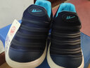 回力童鞋儿童运动鞋秋季新款软底女童毛毛虫鞋轻便套脚透气男童跑鞋 深蓝 （四季款） 35 内长约22.1cm 实拍图