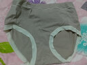 莫代尔 3条装大码高腰女士内裤纯棉抗菌裆收腹提臀透气弹力妈妈款三角裤 豆绿+灰蓝+浅粉【3条装】 L【105-130斤】 实拍图