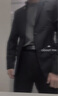vocacool西服套装男修身青年正装职业装三件套结婚礼服上班面试学生外套 黑色两扣(西服西裤白衬衫黑领带) L/106-114斤 实拍图