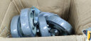 海斯迪克 gnjz-106 中型低噪脚轮 碳钢轴承滚轮 耐磨减震手推车轮子轱辘 5寸万向轮【蓝/灰颜色随机】 实拍图